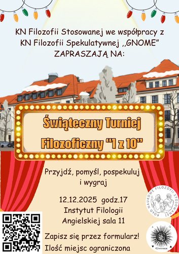 image: ŚWIĄTECZNY TURNIEJ FILOZOFICZNY! GRAMY 12 GRUDNIA!