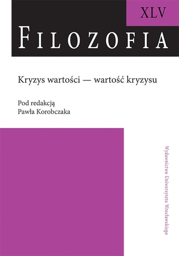 image: Kryzys wartości – wartość
kryzysu: książka pod red. dr. hab. Pawła Korobczaka