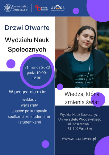 image: Drzwi Otwarte Wydziału Nauk Społecznych - 31 marca