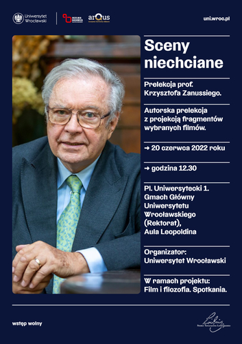 image: Prof. Krzysztof Zanussi z wykładem na Uniwersytecie Wrocławskim