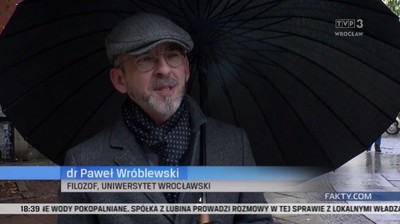 image: Dr Paweł Wróblewski o Halloween dla TVP Wrocław
