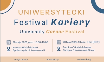 image: Zapraszamy na Uniwersytecki Festiwal Kariery