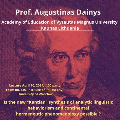 image: Gościnny wykład profesora Augustinasa Dainysa